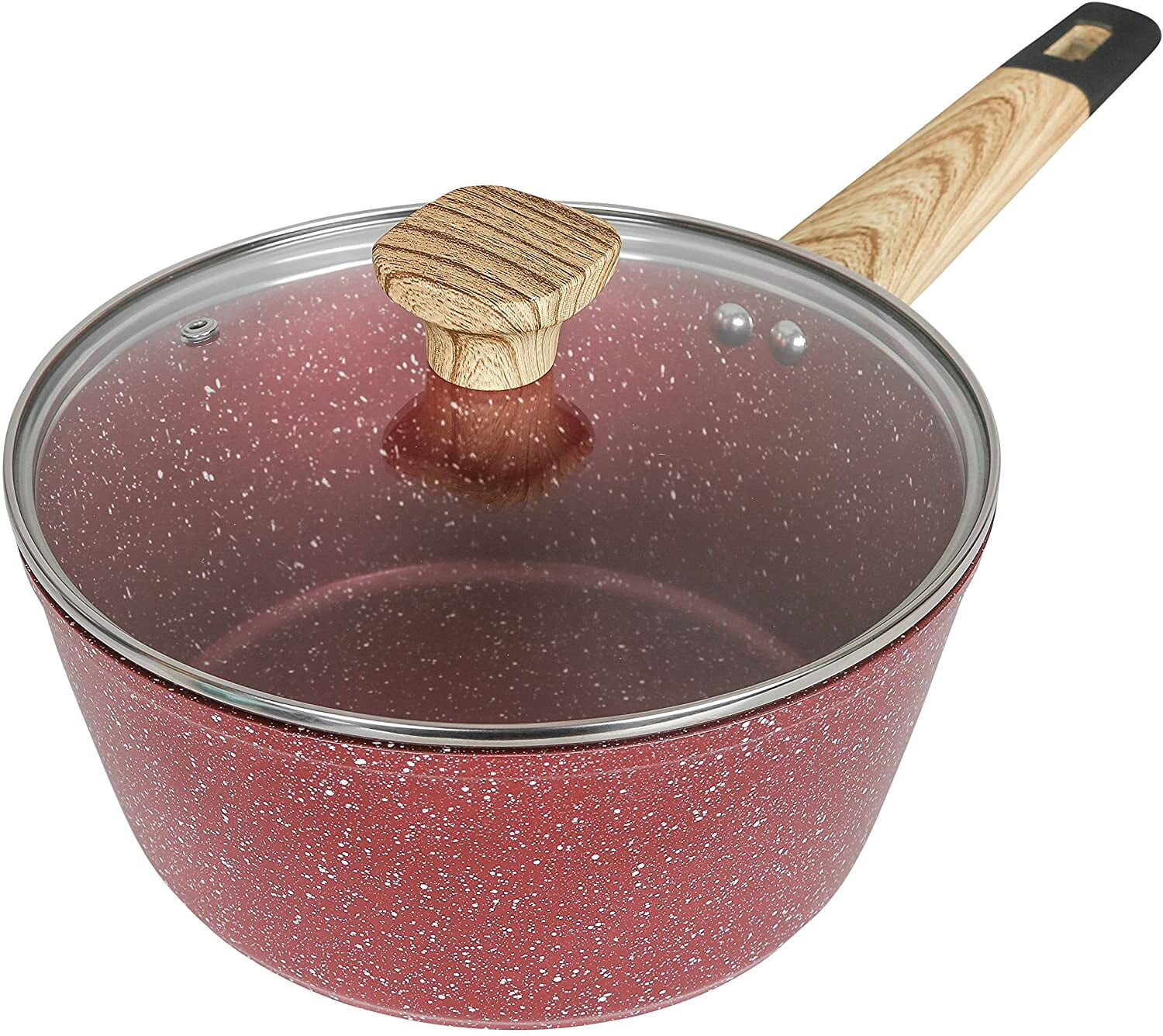 

Кастрюля с антипригарным покрытием и стеклянной крышкой Canyond Red Art of CooKing, 3 литра