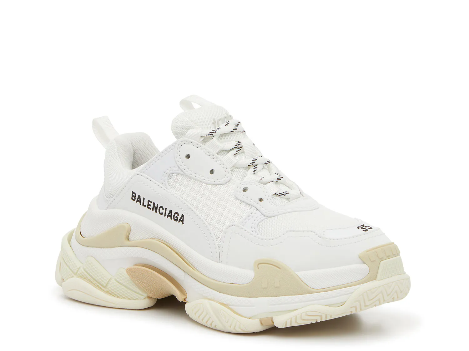 Кроссовки Triple S Sneaker Balenciaga, белый/бежевый