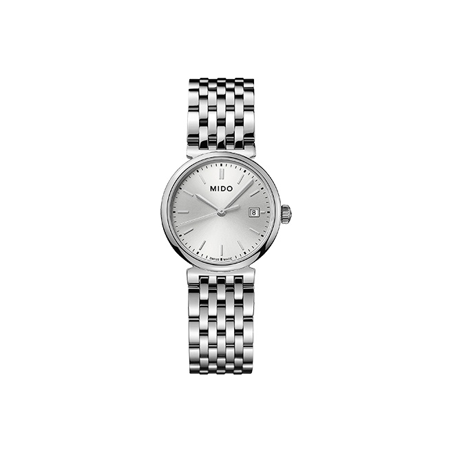 

MIDO Часы DooRi Collection Quartz Movement Women's Watch Watch 25mm Silver Dial Stainless Steel Case Stainless Steel Strap, Silver Dial