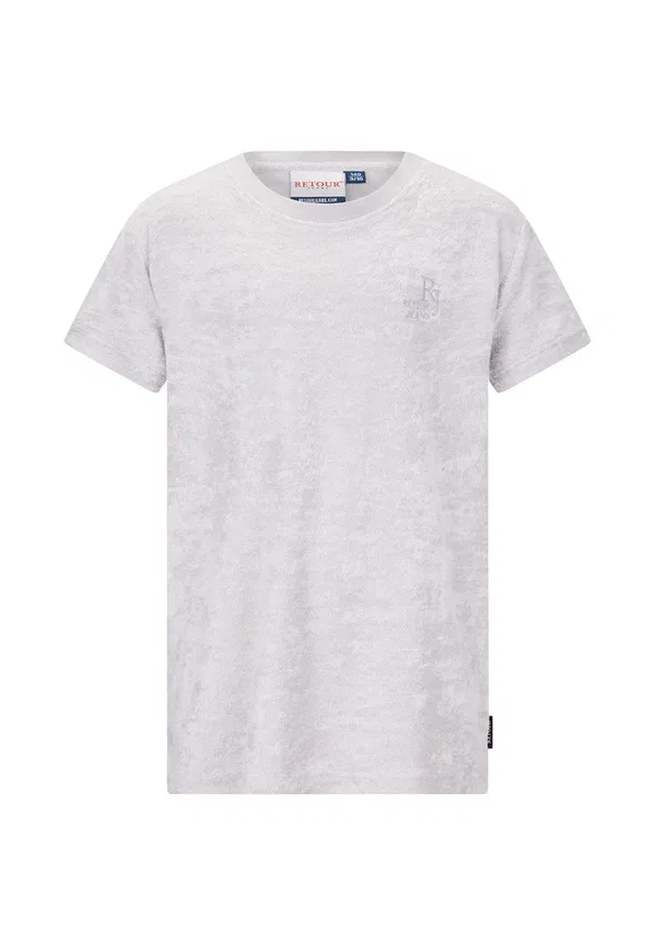 Футболка базовая Justo basic t-shirt Retour Jeans, светло-серый