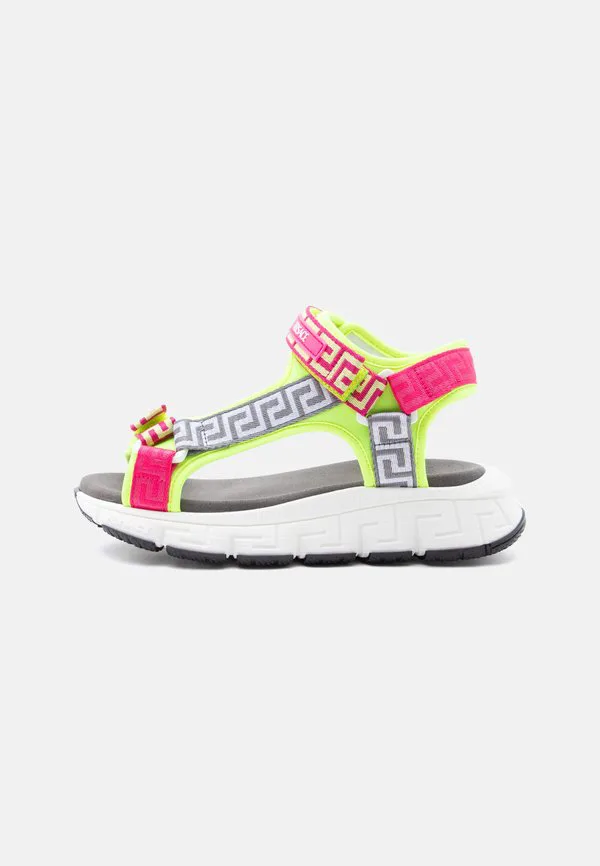 Сандалии унисекс Versace, Giallo Fluo/Fuxia