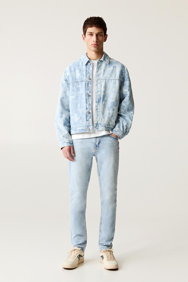 

Джинсы облегающего кроя Pull And Bear, голубой