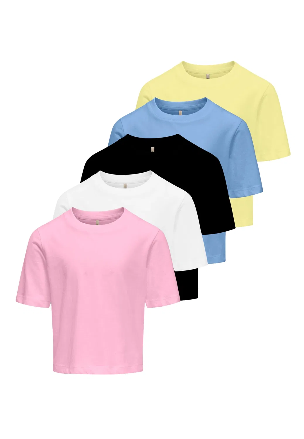 Футболка 5er Pack, роса, KIDS ONLY, rosa