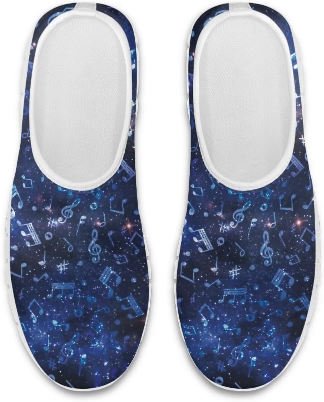 

Женские и мужские повседневные туфли с низким вырезом chaqlin, слипоны, широкие, мягкие, дышащие кроссовки для тенниса и тренировок, лоферы, Galaxy Bling Music Note