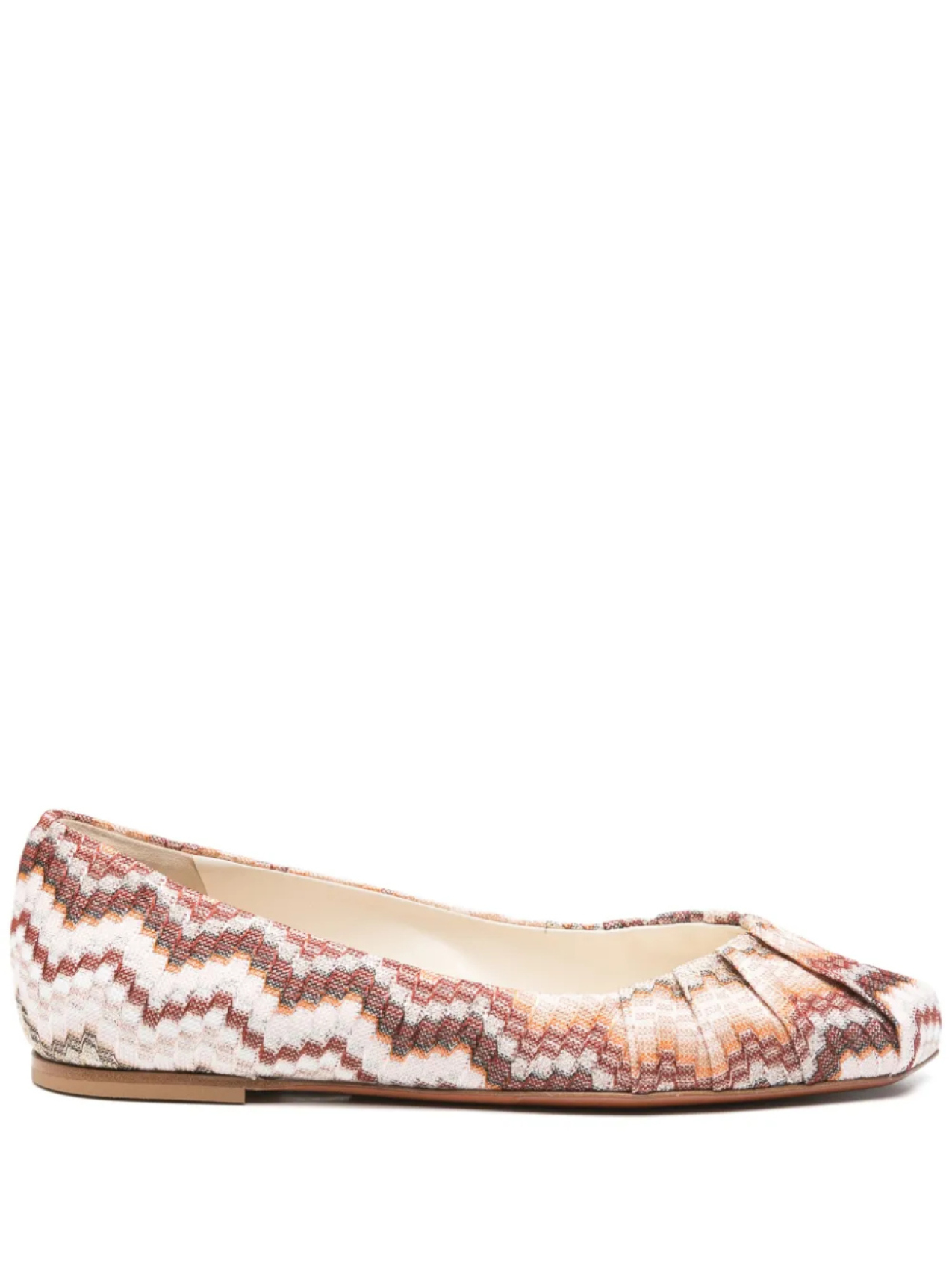 Балетки с узором зигзаг Missoni, коричневый