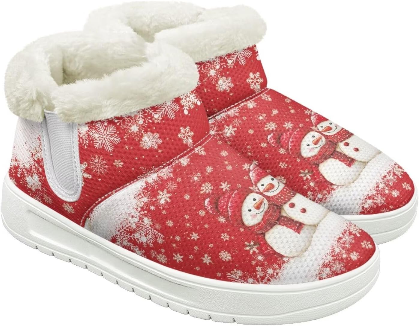 

Мужские слипоны Qoiuvncy с зимними ботинками, теплые мягкие зимние ботинки с меховой подкладкой, высокие зимние туфли с белой подошвой