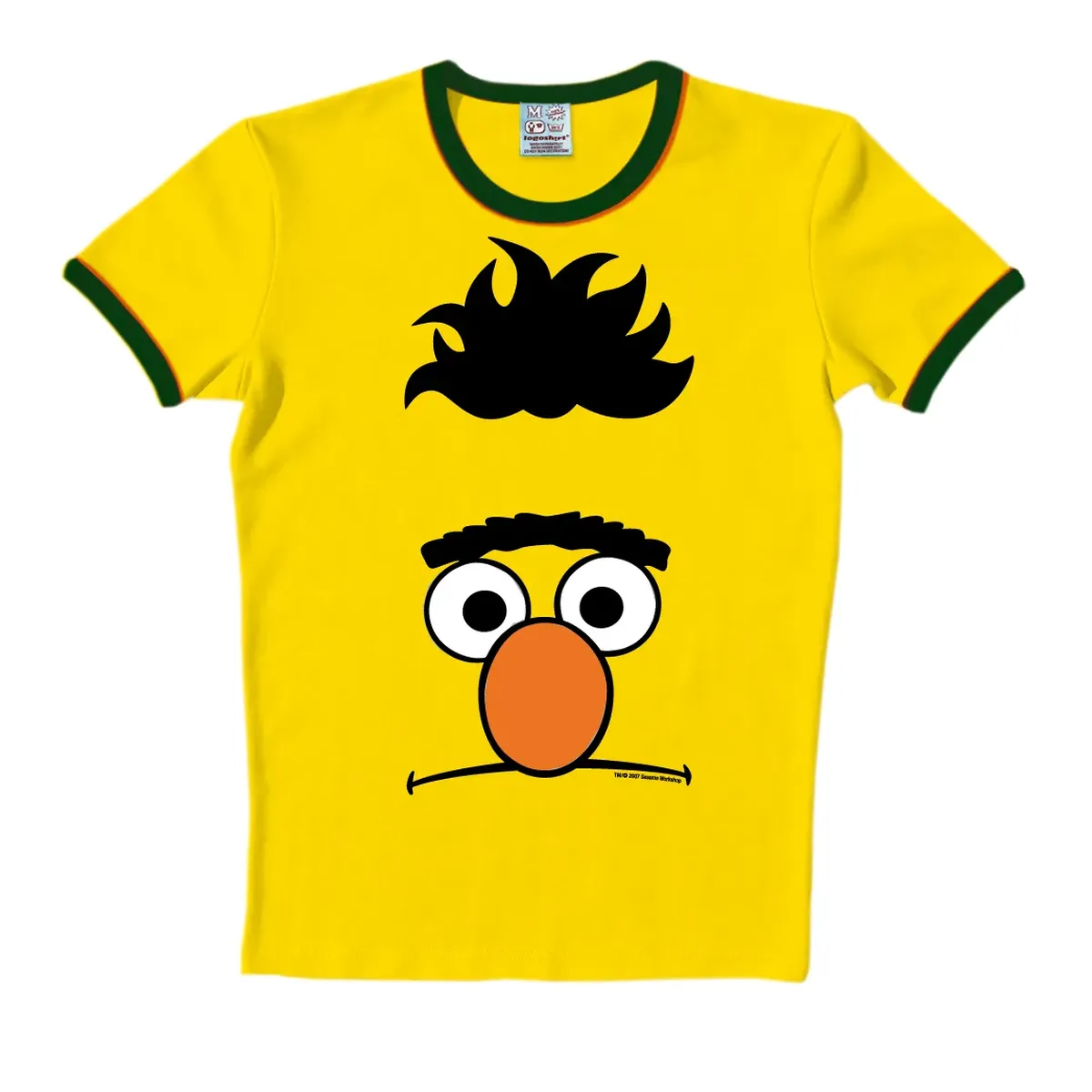 

Футболка Logoshirt "Улица Сезам - Берт Фейс" с великолепным принтом, желтый
