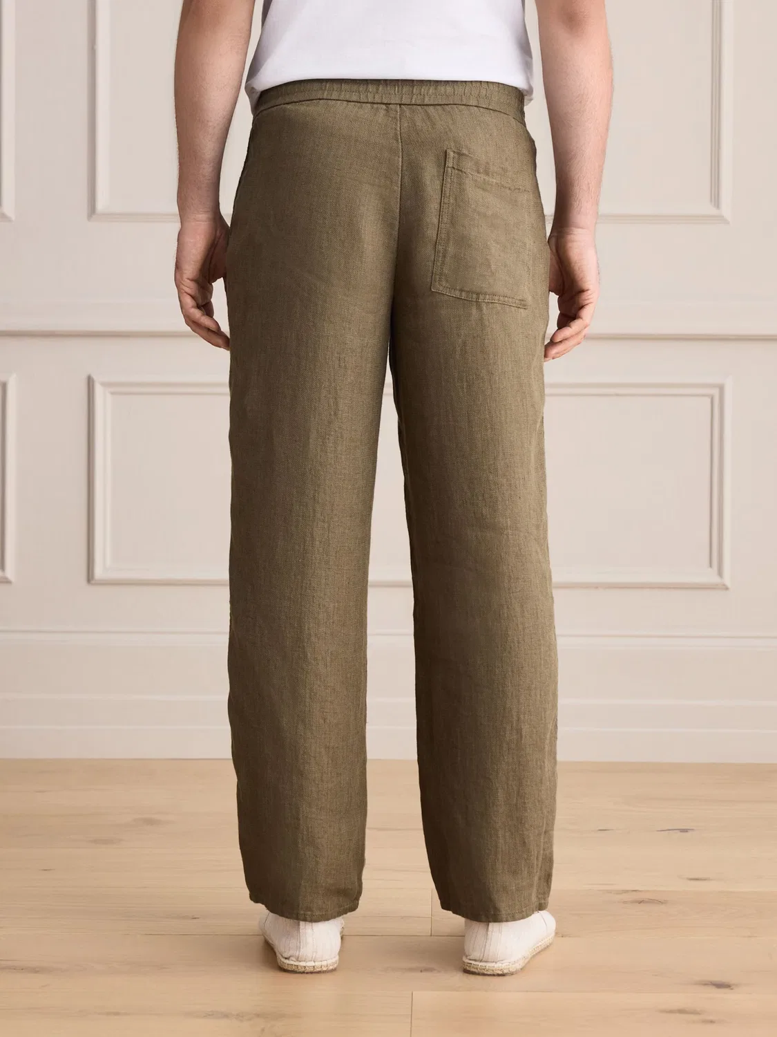 Брюки свободного кроя Next, Khaki — фото 3