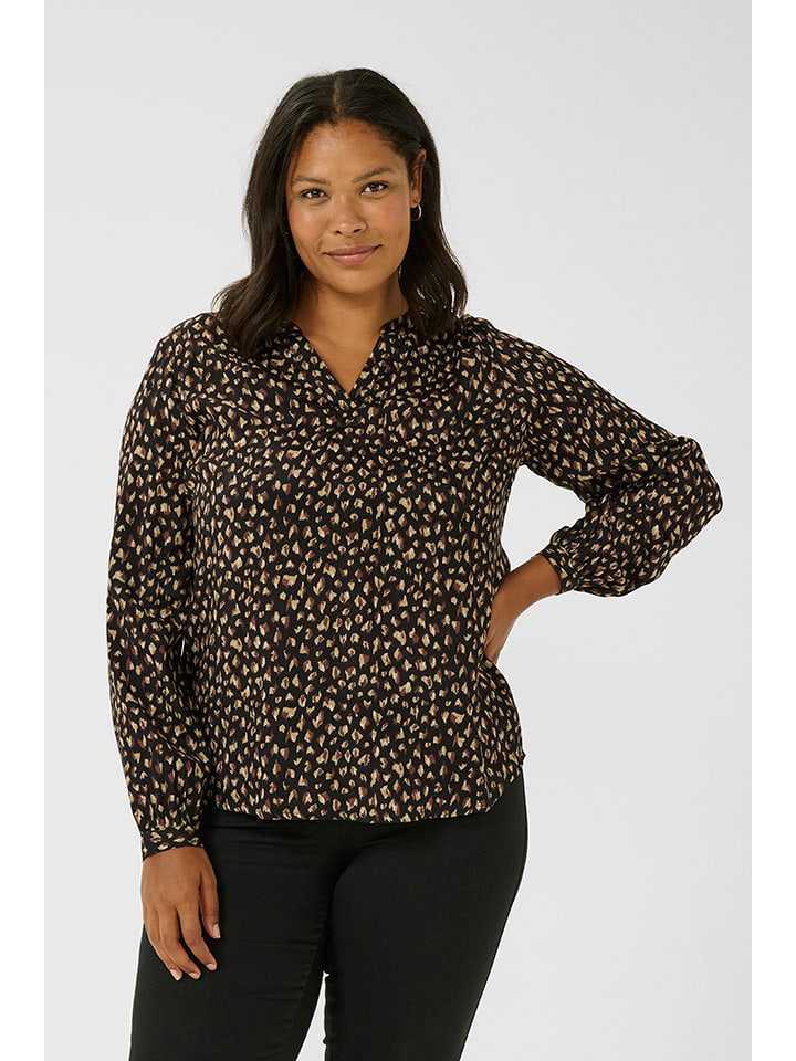 

KAFFE curve Блузка черного/коричневого/бежевого цвета