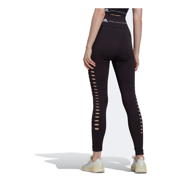 Леггинсы от stella mccartney truepurpose yoga трикотажные колготки Adidas, черный — фото 3