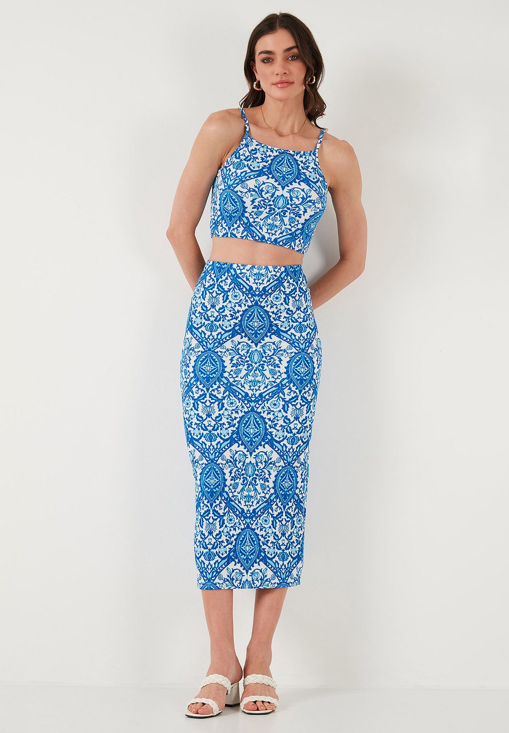 

Топ SET SLIM FIT - Pencil skirt LELA, светло-голубой