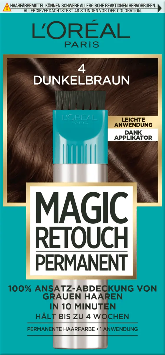 

Корневой набор для закрашивания седых волос 4 темно-коричневых 1 шт. L'Oreal