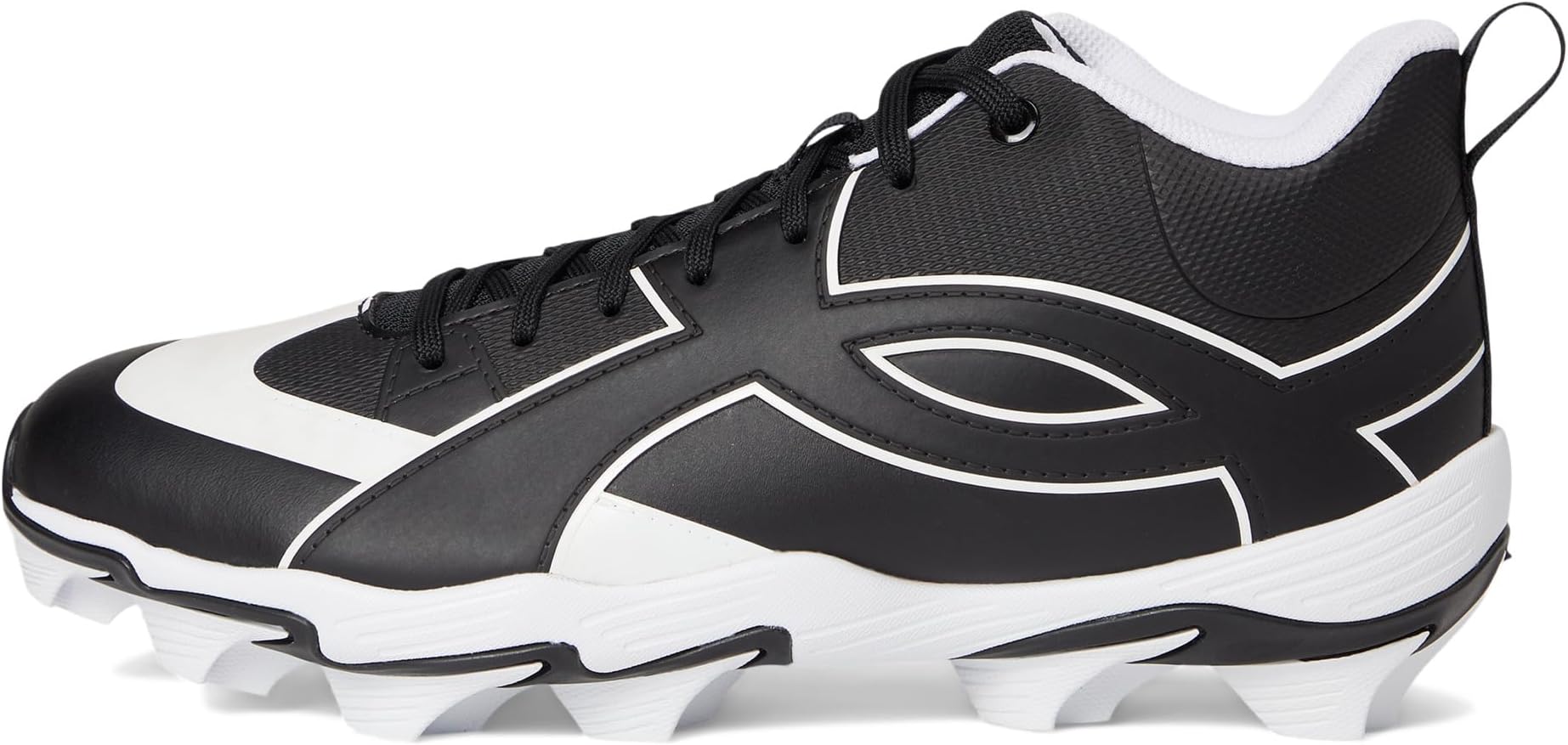 Кроссовки Under Armour Men's Leadoff Icon Mid Baseball Cleats, Black/Black/Anthracite — фото 4