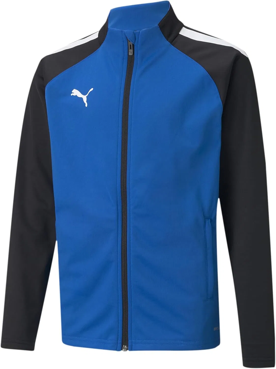 Куртка мальчиковая PUMA Teamliga, Athletic Outerwear, Electric Blue Lemonade-puma Black
