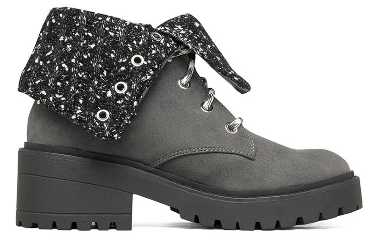 Женские ботинки Skechers зимние с отворотами, черный — фото 2