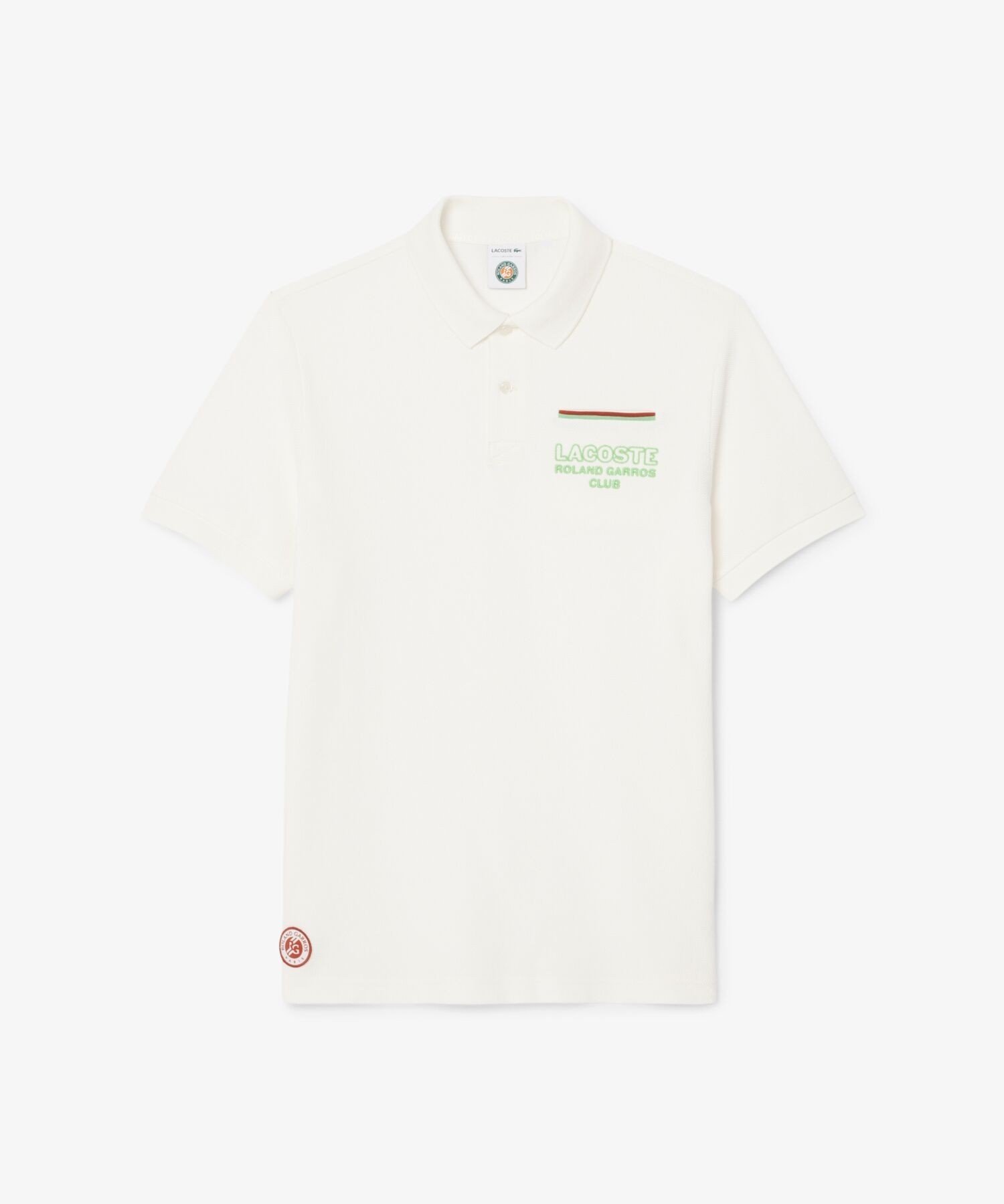 Футболка-поло с символикой Roland Garros для судей Lacoste, white — фото 4