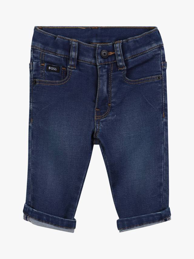 

Детские брюки из денима с хлопком HUGO BOSS