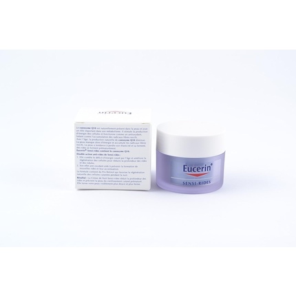 Крем для лица Eucerin — Ночной Sensi-Rides уменьшает глубину морщин и укрепляет кожу, 50 мл — фото 2