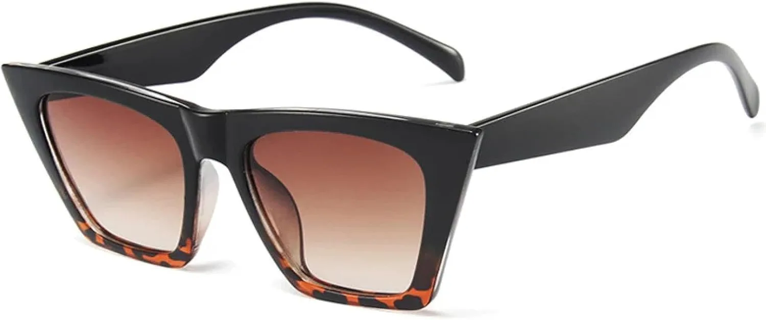 

Модные солнцезащитные очки «кошачий глаз» для женщин, модные солнцезащитные очки коричневого цвета с защитой от УФ-излучения UV400 SZVVBKK, C5blackleopard-brown