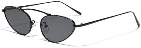 

Сексуальные солнцезащитные очки «кошачий глаз» для женщин, винтажные треугольные металлические солнцезащитные очки для мужчин, модные декоративные очки для вечеринки MTZJH, Black