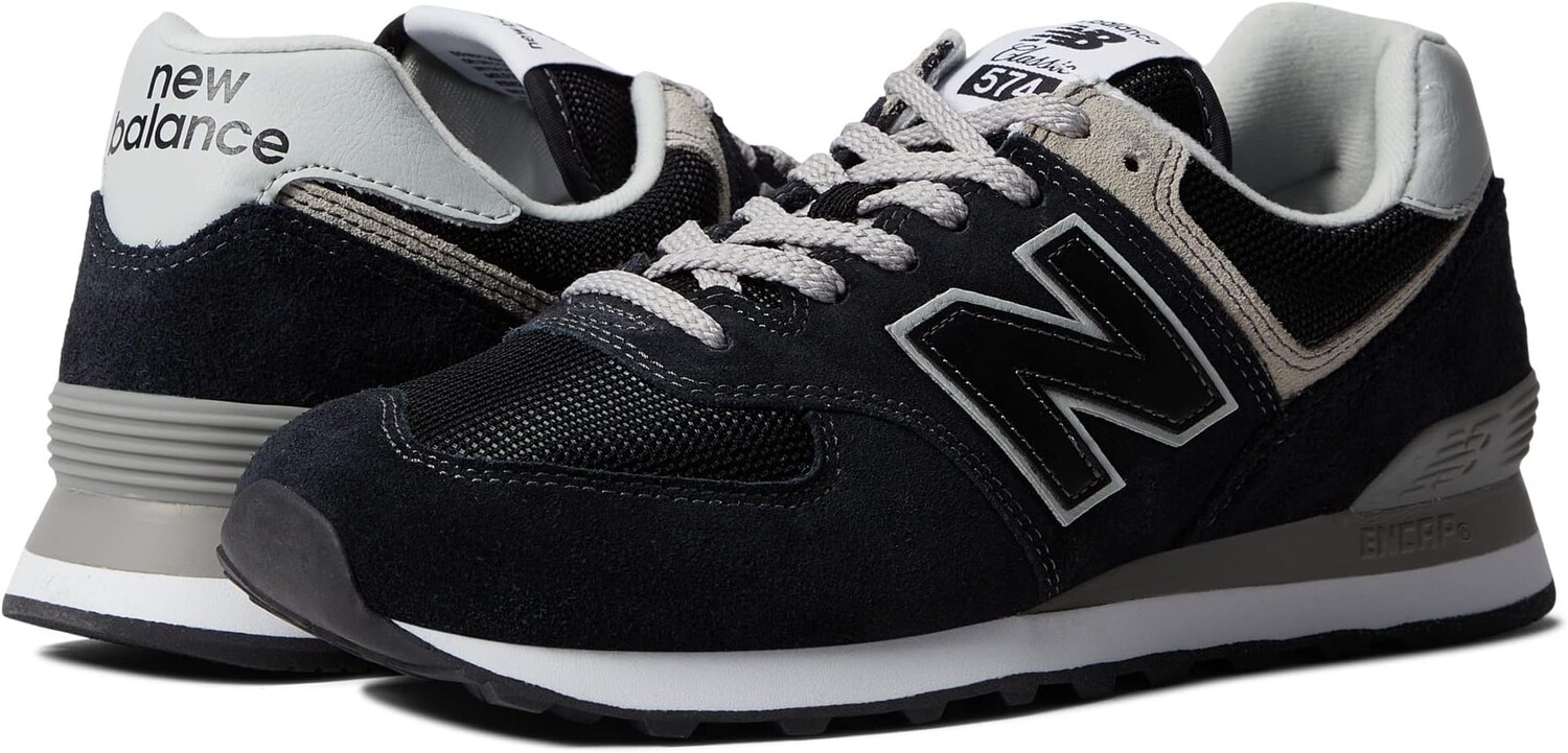 

Кроссовки 574 Core New Balance, цвет Black/White
