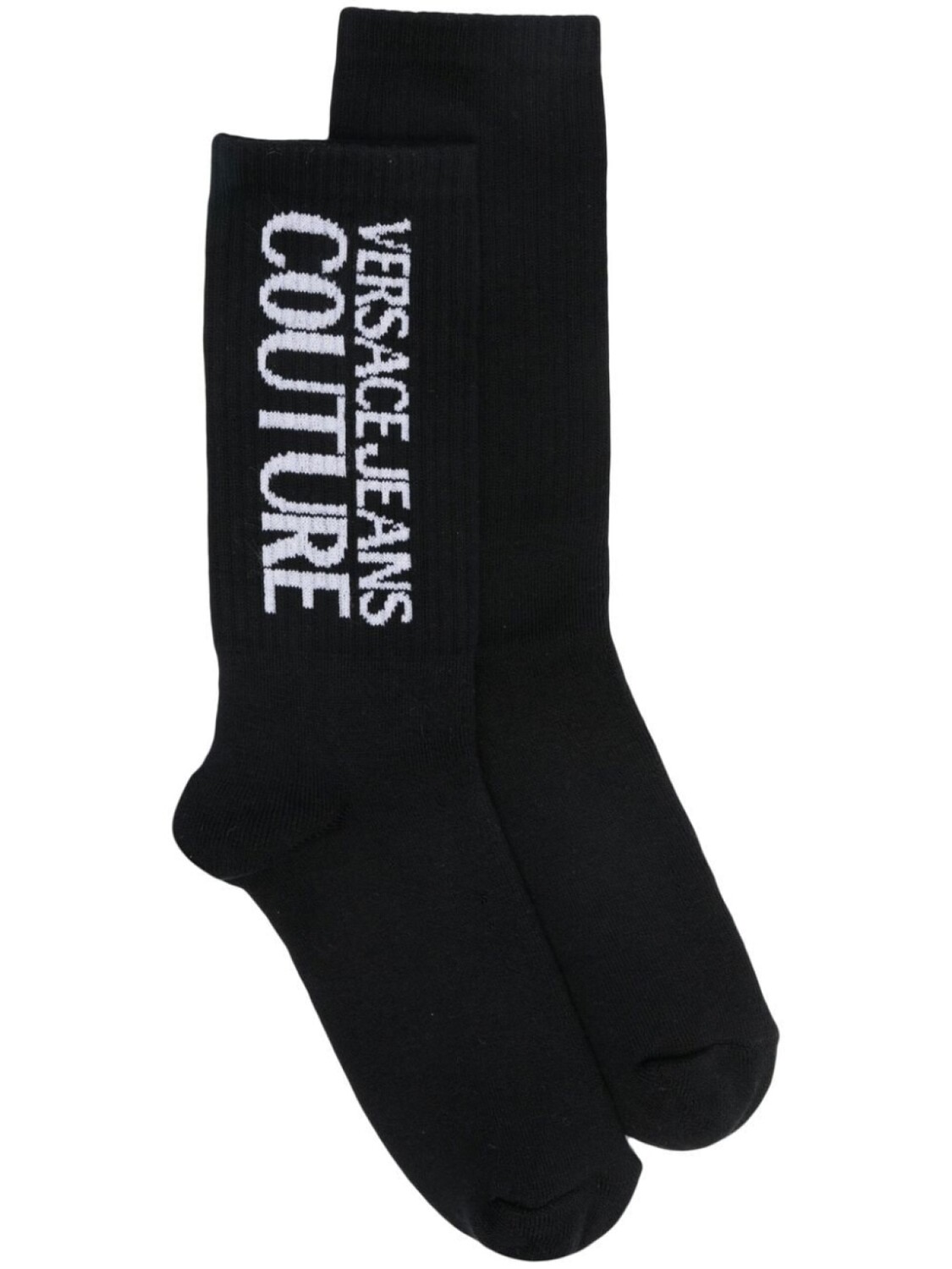 

Versace Jeans Couture носки в рубчик с логотипом, черный