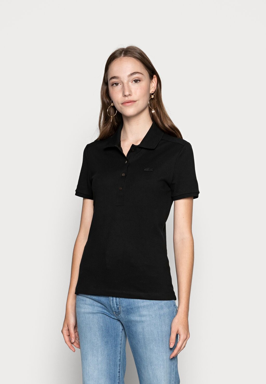 

Рубашка поло Lacoste, черный