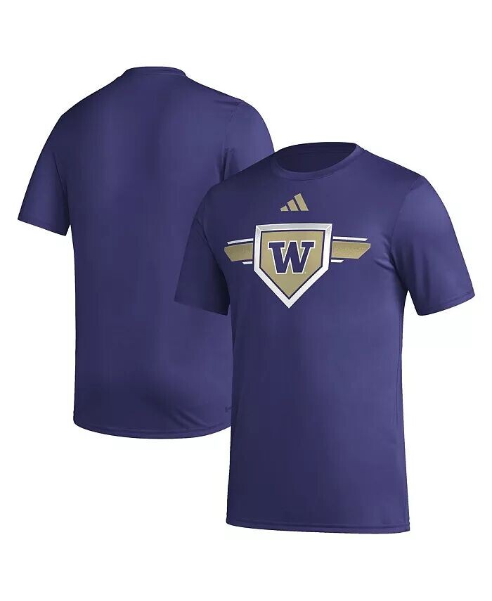 

Мужская фиолетовая футболка Washington Huskies 2023/24 AEROREADY Homeland Plate Pregame adidas
