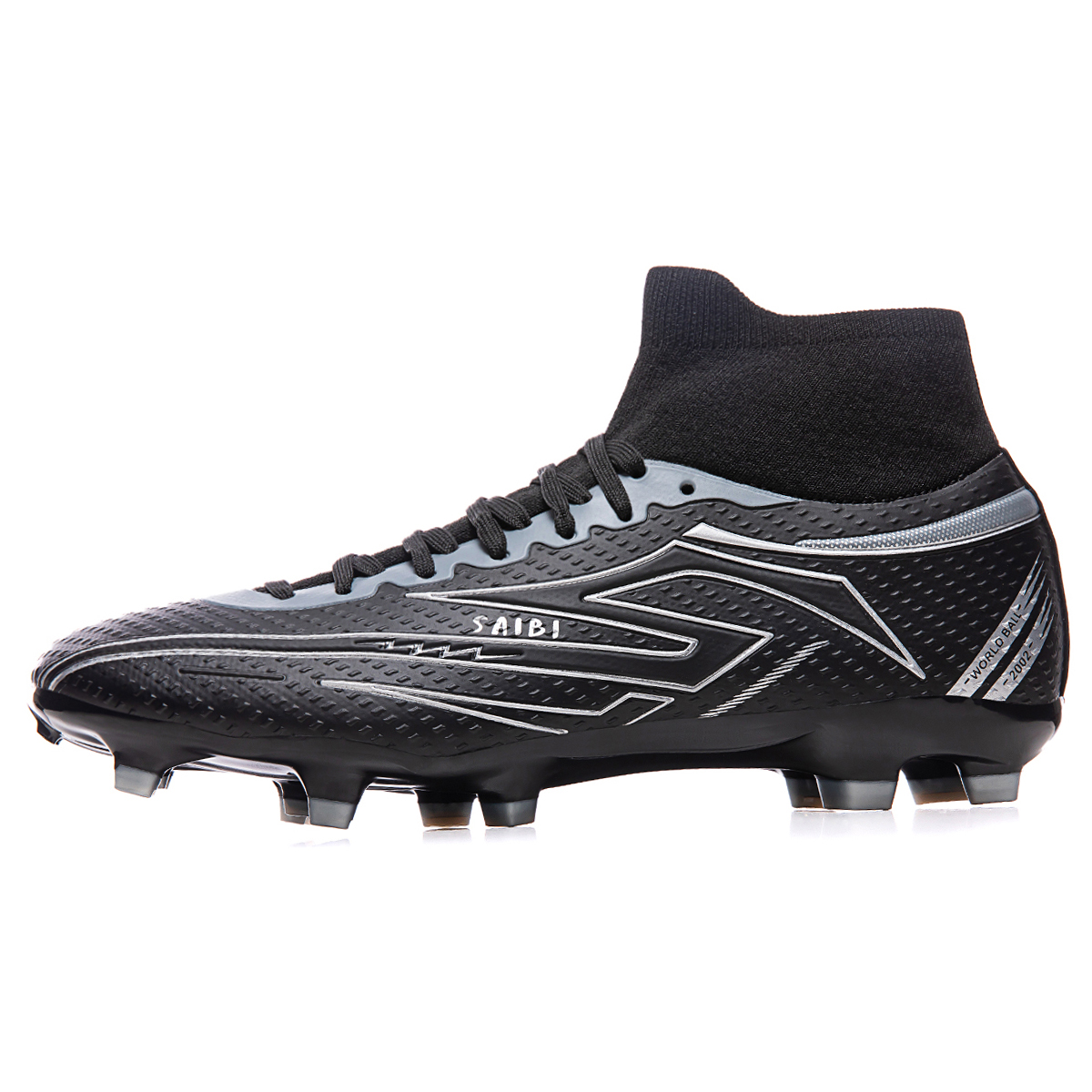 Футбольные бутсы унисекс высокие Saibi, Black Warrior-Long Stud