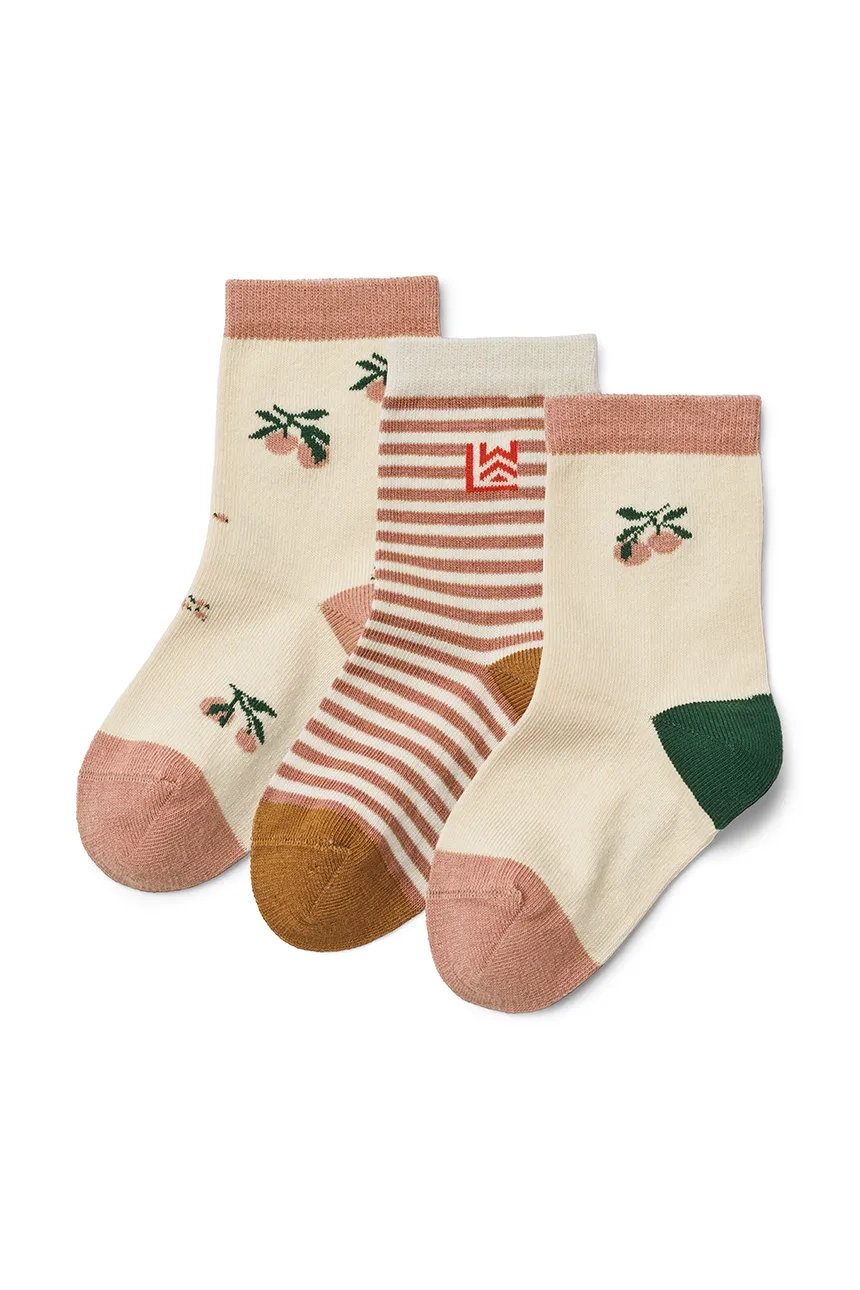 

Детские носки Silas Socks 3 шт. в упаковке 3 шт Liewood, бежевый