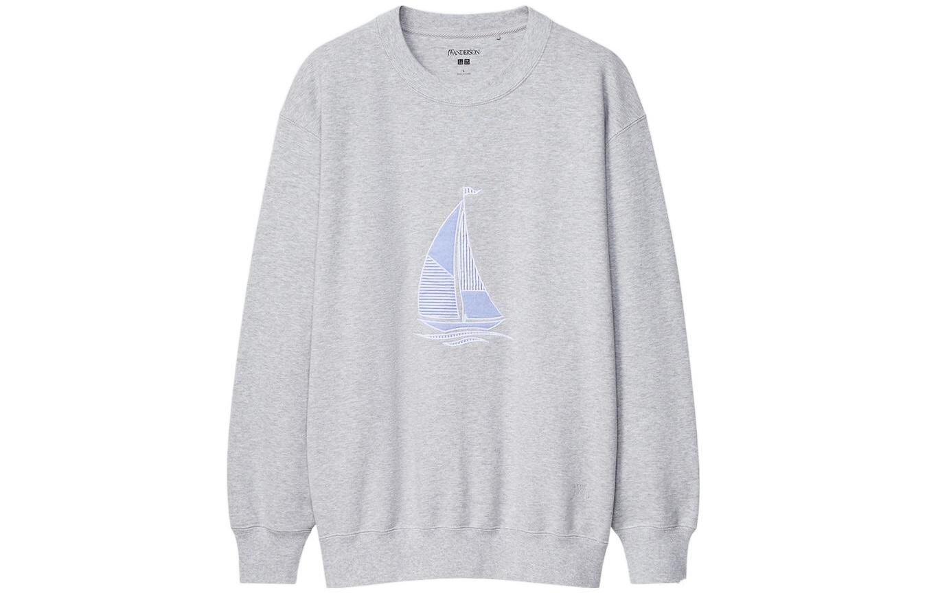 

Jw Anderson Jw Anderson Co-Branded Series Толстовка мужская серая Uniqlo, серый