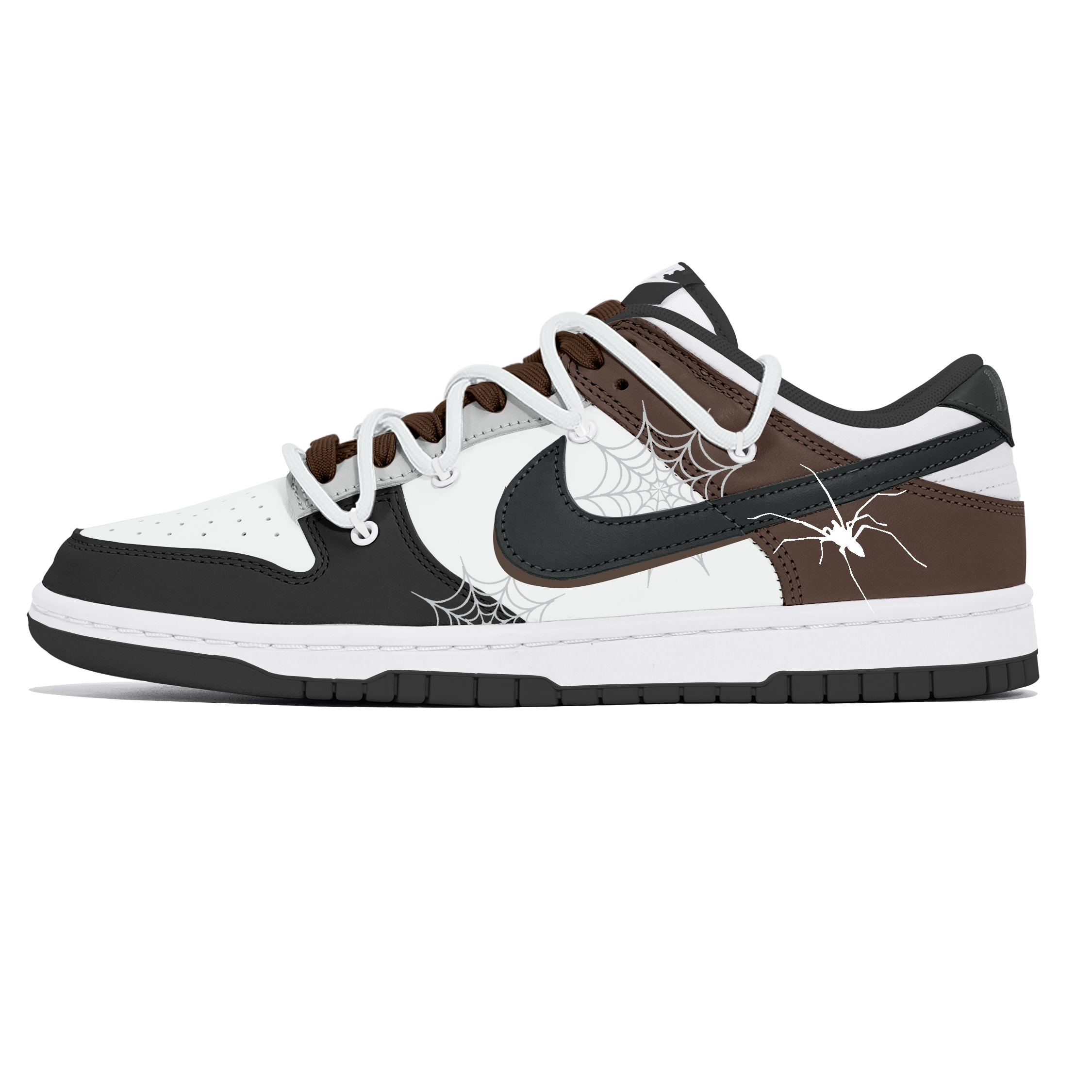 

Nike Кроссовки для скейтбординга Dunk, износостойкие, низкие, мужские, черно-коричневые