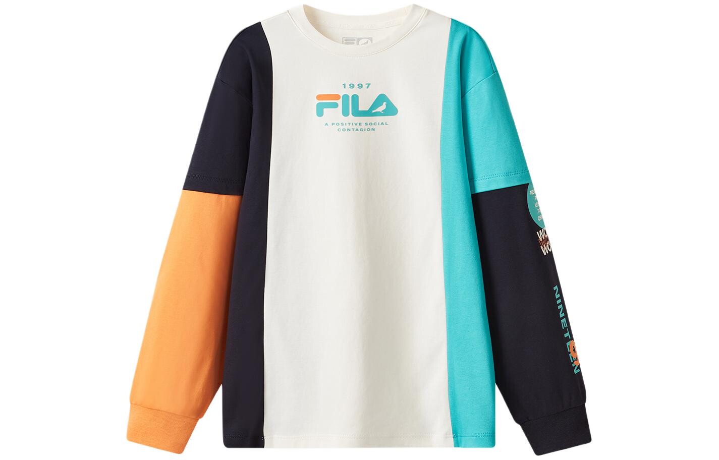 

Футболка GS Fila Kids, слоновая кость