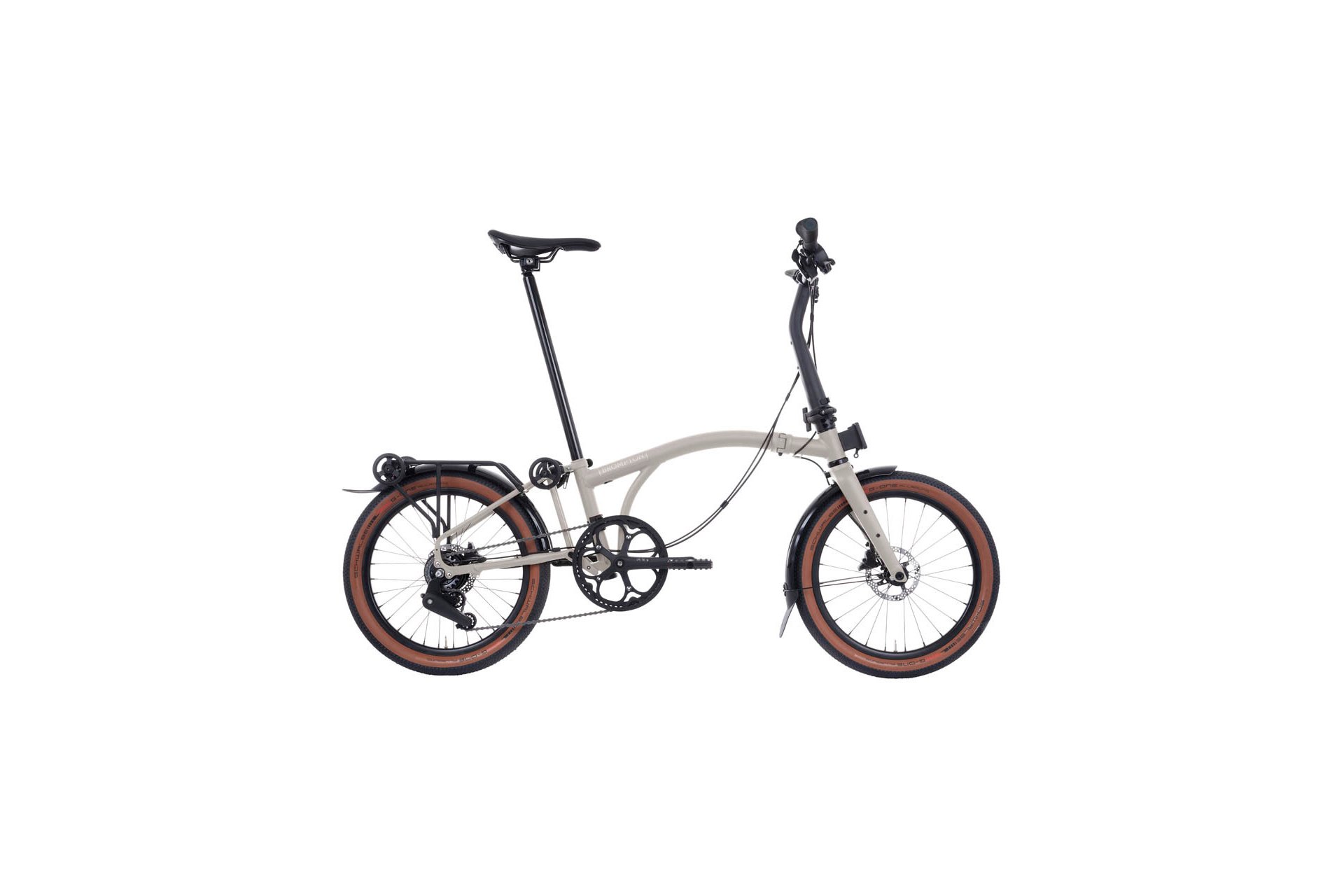 

Городской велосипед Brompton G line explore - 20 дюймов - faltrahmen, weiß | traildust white, matt / traildust white, matt