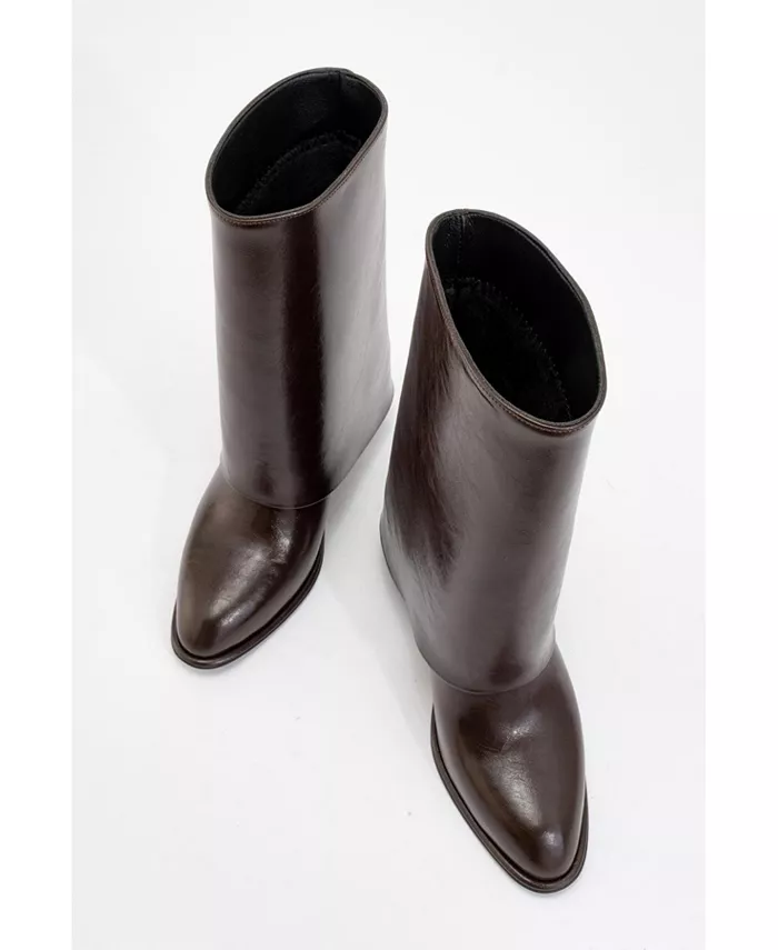 Ботинки на толстом каблуке Ellas Prologue Shoes, коричневый — фото 2