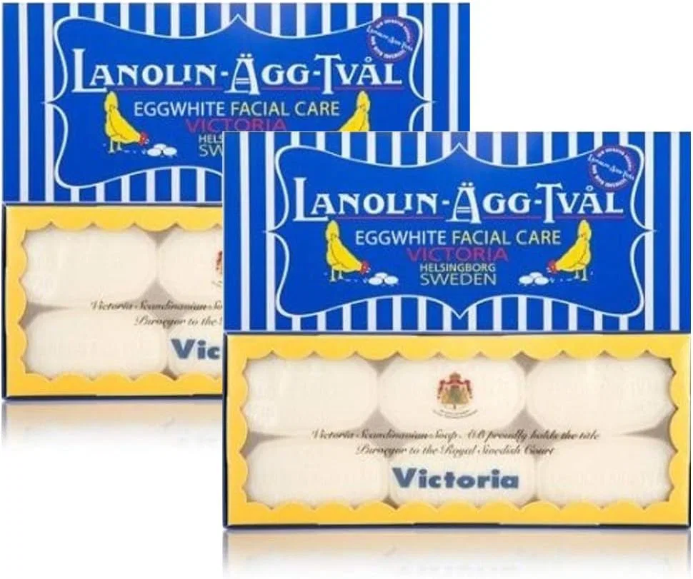 Мыло для лица Victoria Egg White Soap, 50 г x 6, Розовый