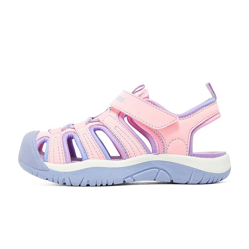 

Skechers Kids Дышащие противоскользящие и износостойкие низкие детские сандалии pink multicolor для подростков