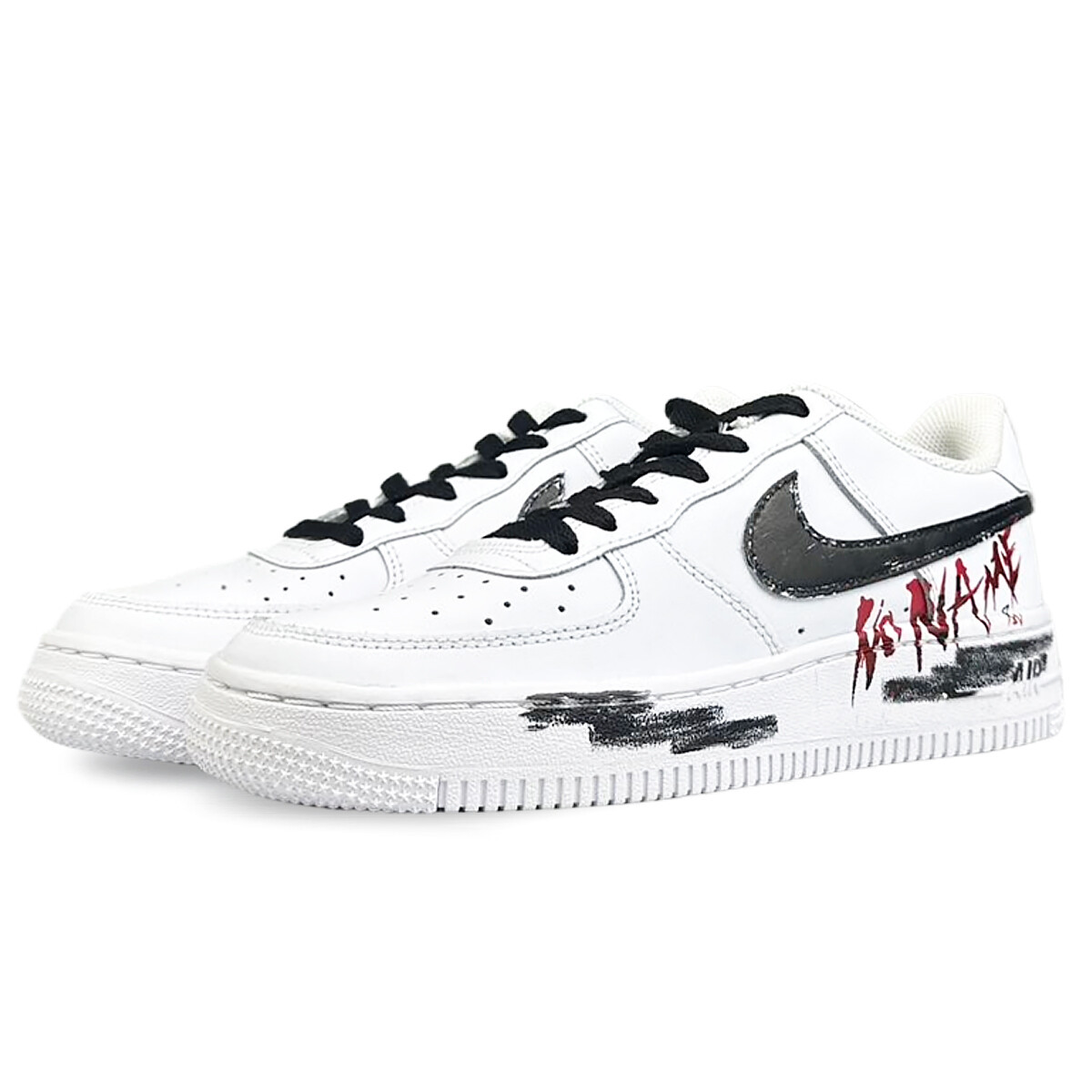 Кроссовки Nike Air Force 1 Skateboarding Shoes Women's Low-top Black/white, белый — фото 4