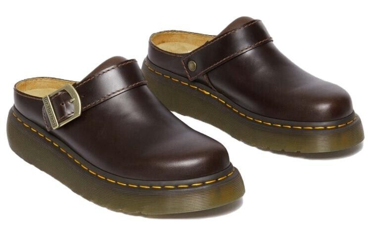 Мюли Dr. Martens Laketen с ремешком на пятке Dr.Martens, коричневый/красный — фото 3