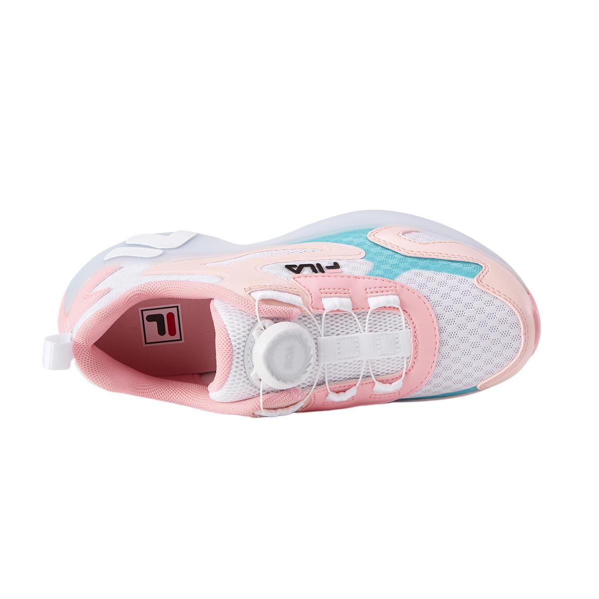 FILA KIDS Боа противоскользящие износостойкие низкие детские повседневные кроссовки FILA White/Blushing Plum Kids' — фото 2