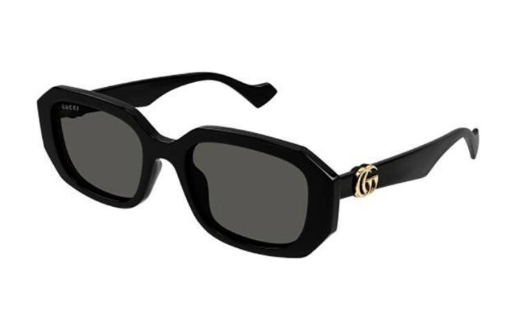 

Очки солнцезащитные мужские Gucci с геометрической формой, черный