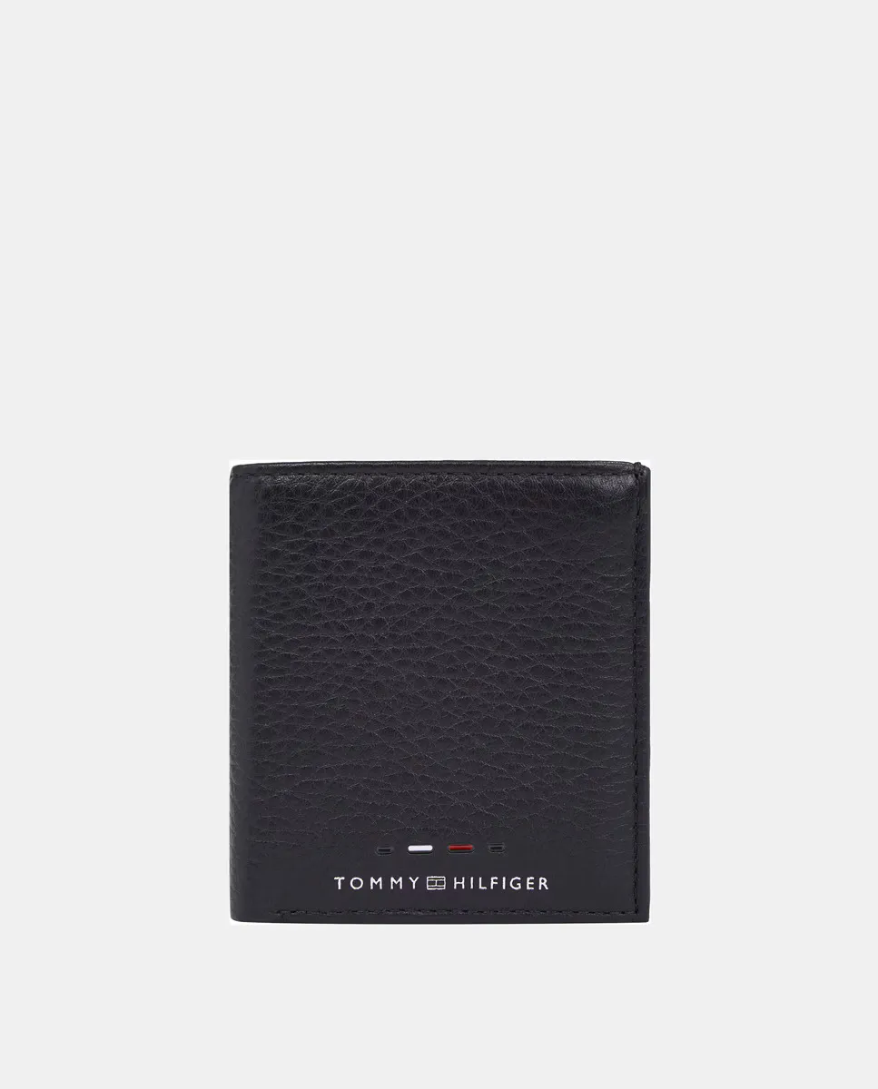 

Мужской кошелек тройного сложения Tommy Hilfiger черного цвета, черный
