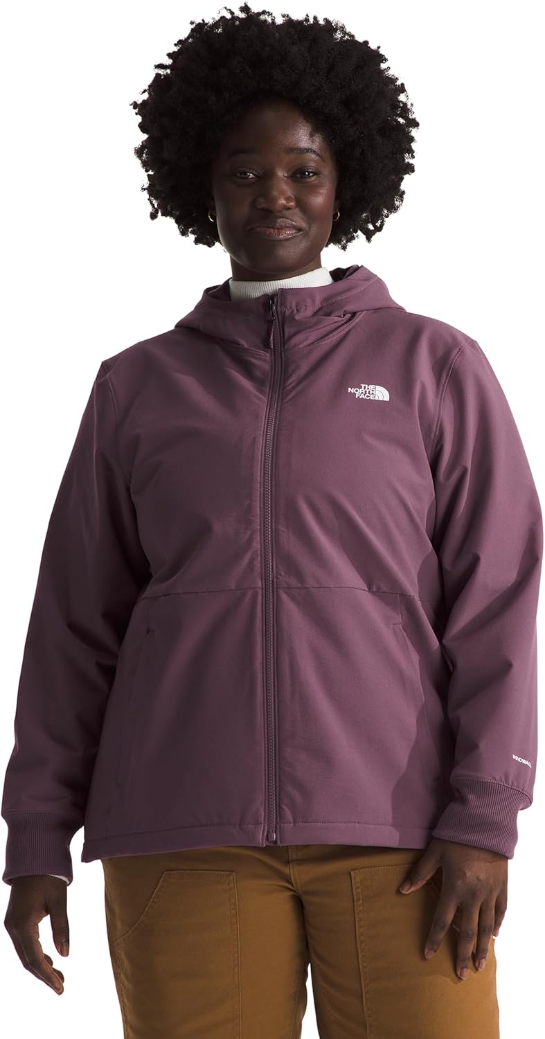

The North Face Женская куртка-толстовка Shelbe из флиса Raschel с капюшоном, Midnight Mauve