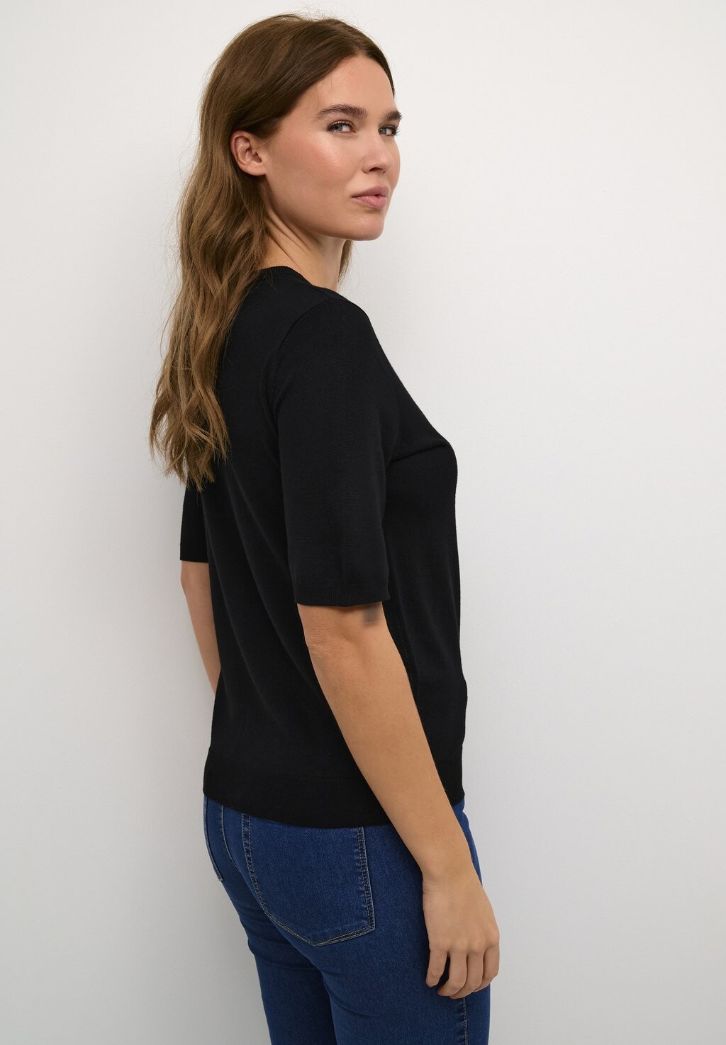 

Базовая футболка LIZZA O-NECK Kaffe, пестрый черный
