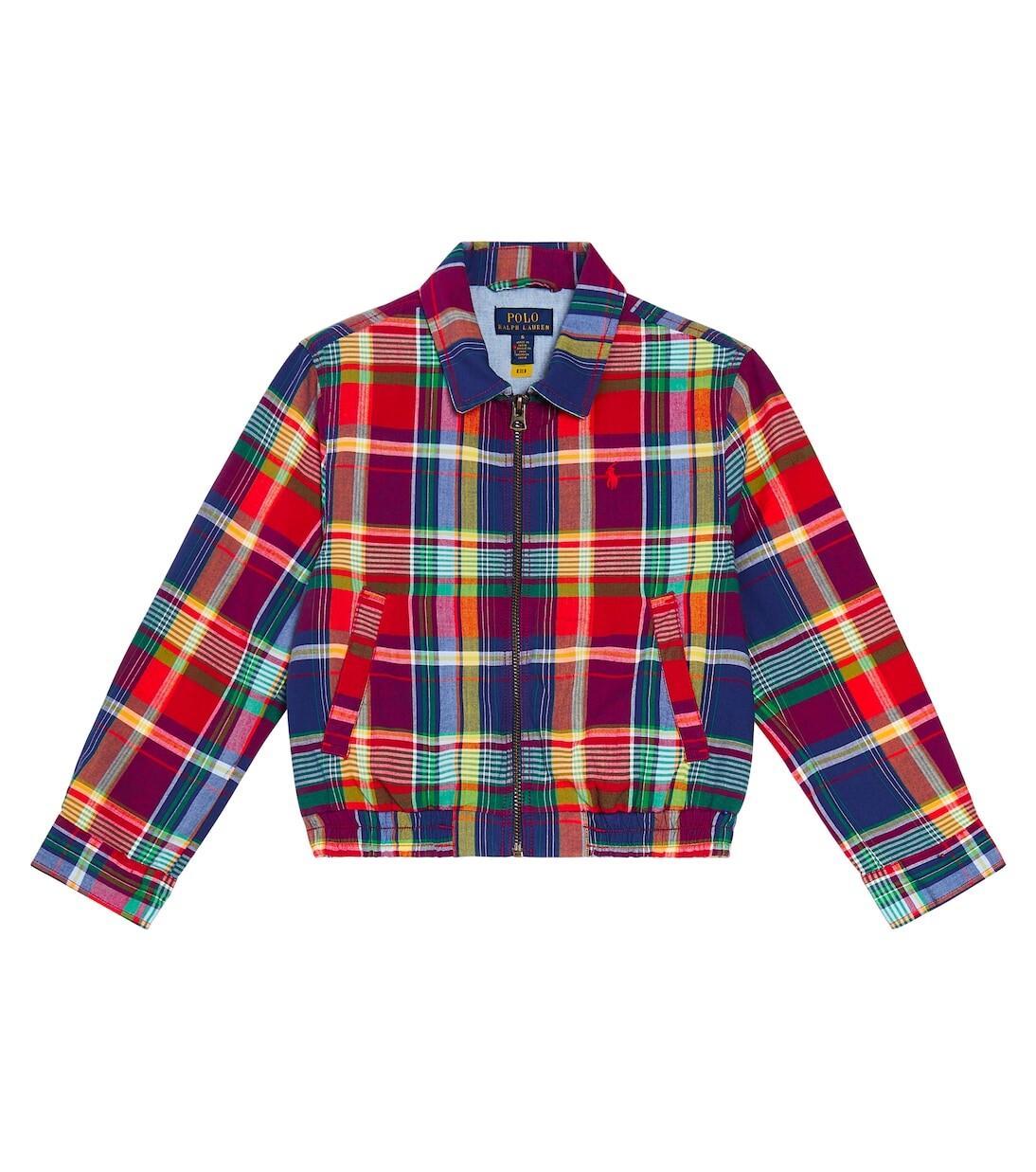

Клетчатая куртка из хлопка Polo Ralph Lauren Kids, мультиколор