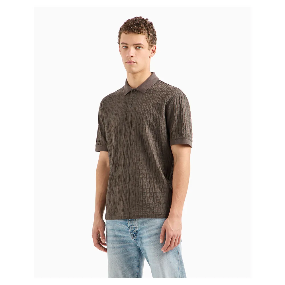 

Поло Armani Exchange 6DZFHL_ZJ2ZZ, зеленый/серый