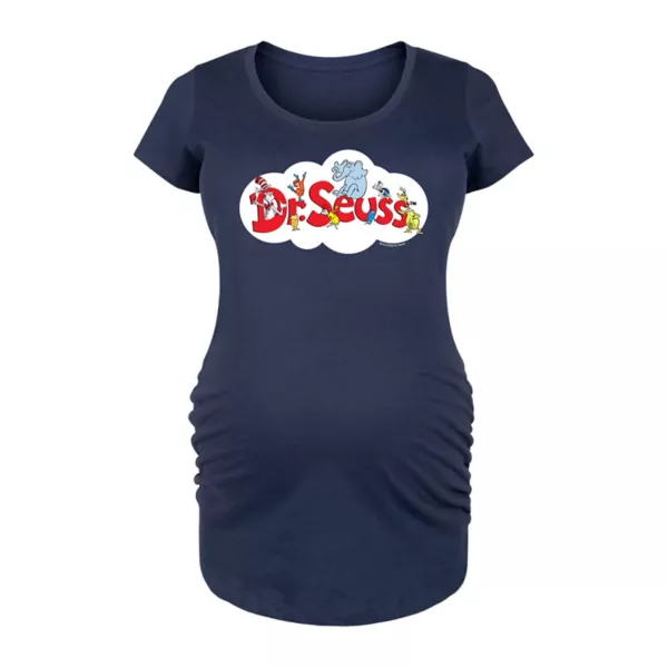 

Футболка с графическим логотипом Dr. Seuss Cloud для беременных Licensed Character, синий