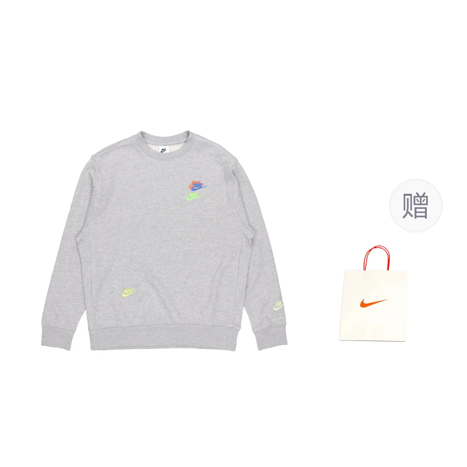 

Толстовка мужская серая Nike, серый