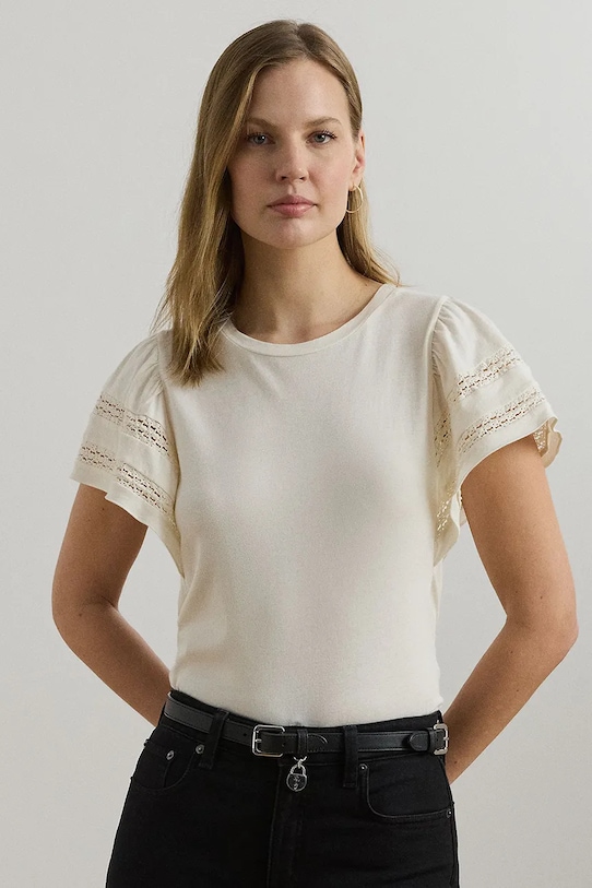 

Футболка Lauren Ralph Lauren, бежевый