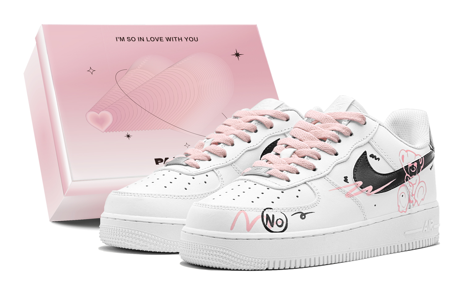 

Низкие кроссовки для скейтбординга Air Force 1 Lotso Jr. для детей и подростков Nike, розовый